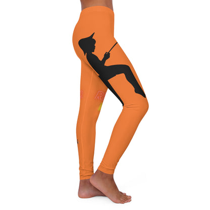 Women's Spandex Leggings: Fishing Crusta