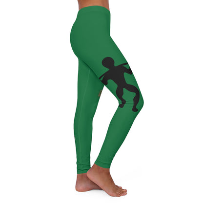 Women's Spandex Leggings: Weightlifting Dark Green