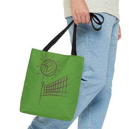 Tote Bag: Volleyball Green