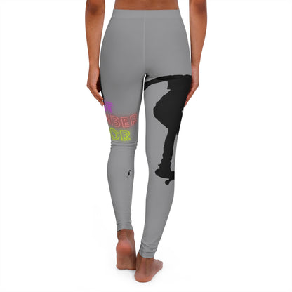 Women's Spandex Leggings: Skateboarding Grey