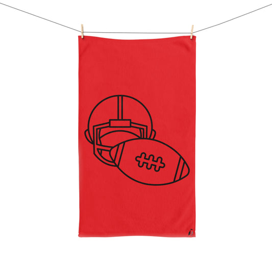 Hand Towel: Football Red