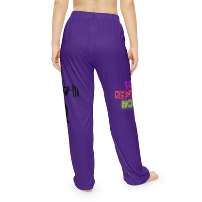 Women's Pajama Pants: Weightlifting Purple