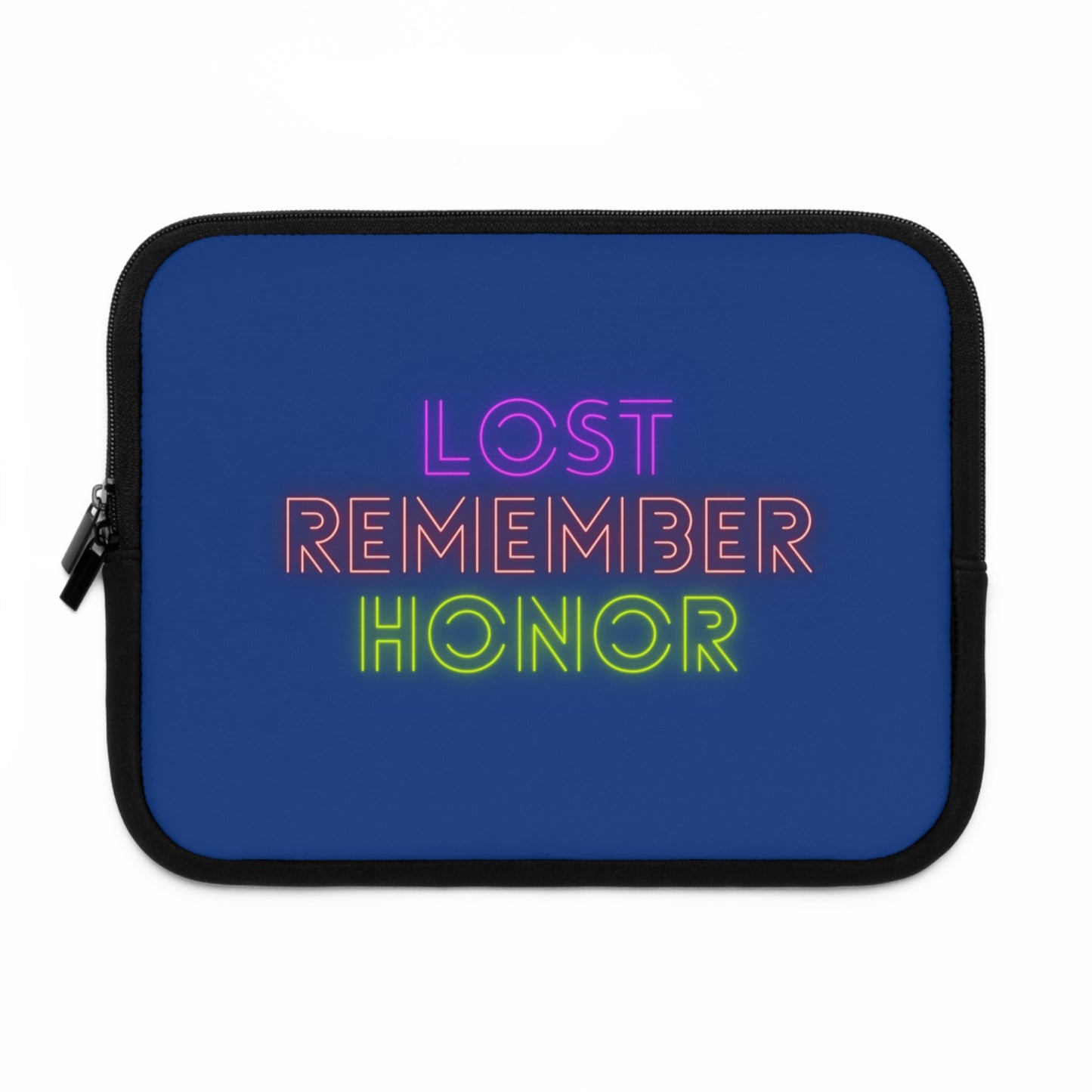 Laptop Sleeve: Lost Remember Honor Dark Blue