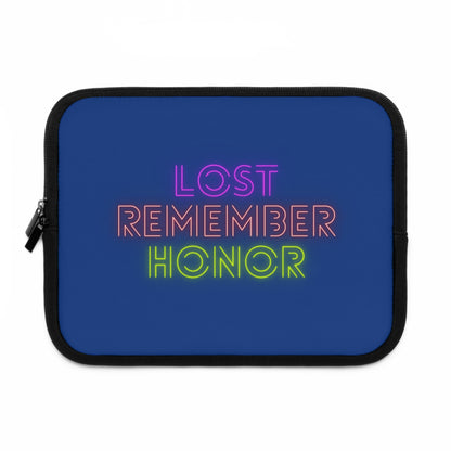 Laptop Sleeve: Lost Remember Honor Dark Blue