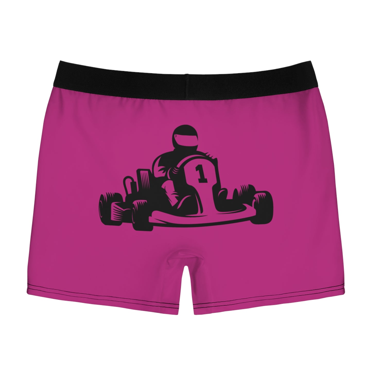 Men's Boxer Briefs: Racing Pink