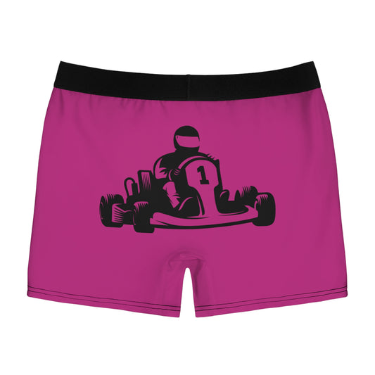 Men's Boxer Briefs: Racing Pink