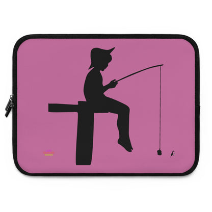 Laptop Sleeve: Fishing Lite Pink