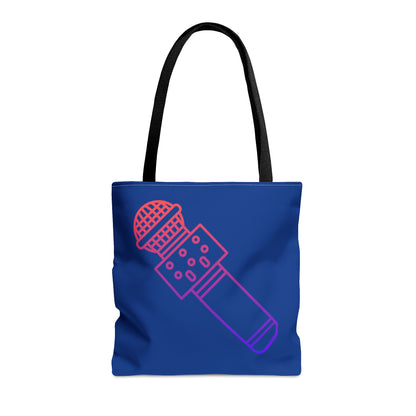 Tote Bag: Music Dark Blue