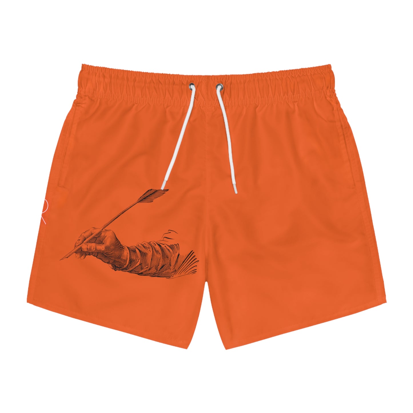 Swim Trunks: Writing Orange