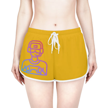 Women's Relaxed Shorts: Gaming Yellow