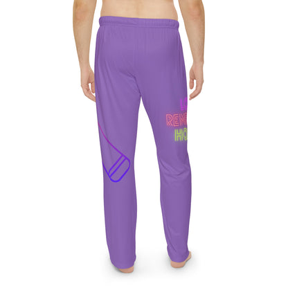 Men's Pajama Pants: Music Lite Purple