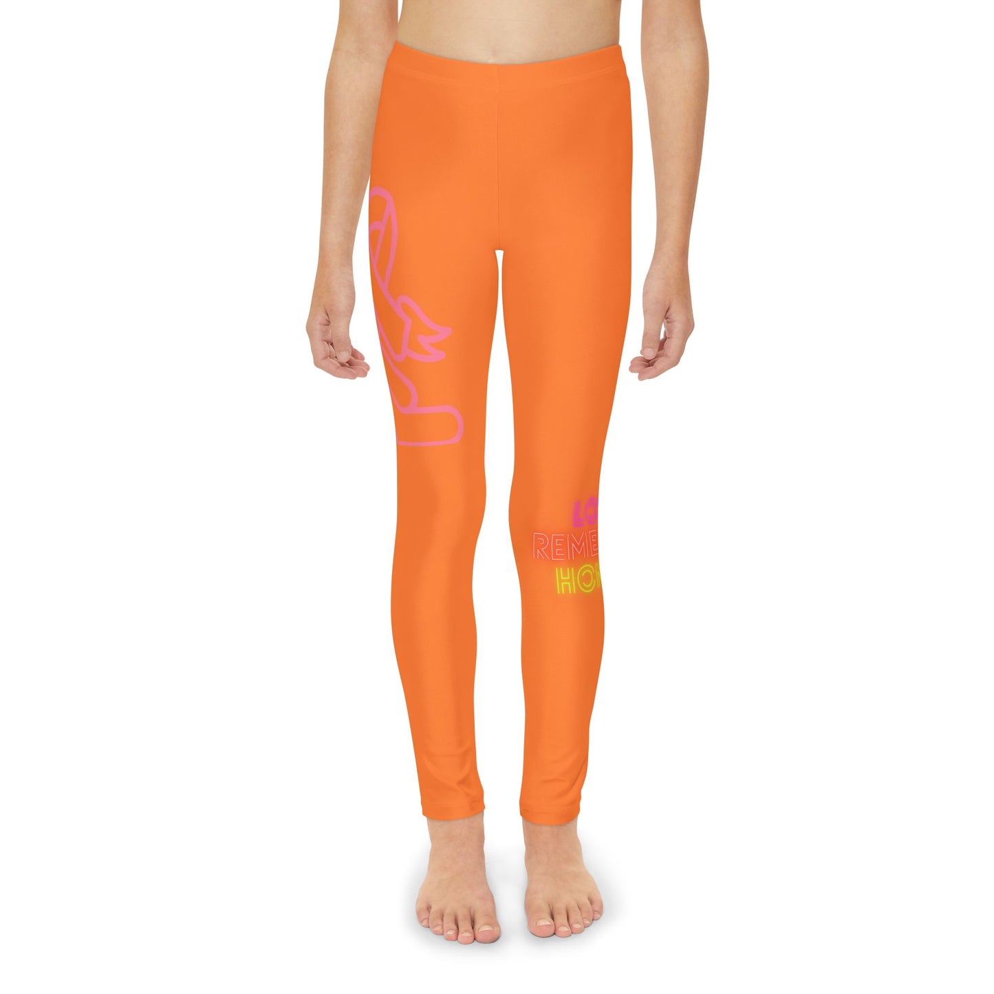 Youth Full-Length Leggings: Fight Cancer Crusta