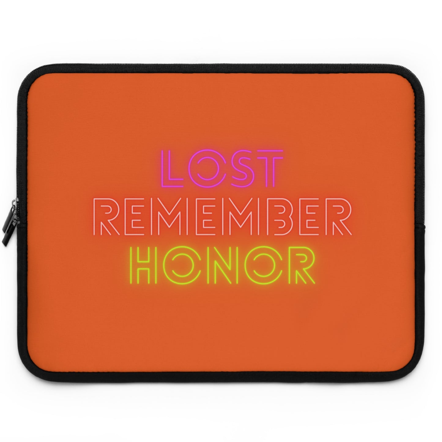 Laptop Sleeve: Lost Remember Honor Orange