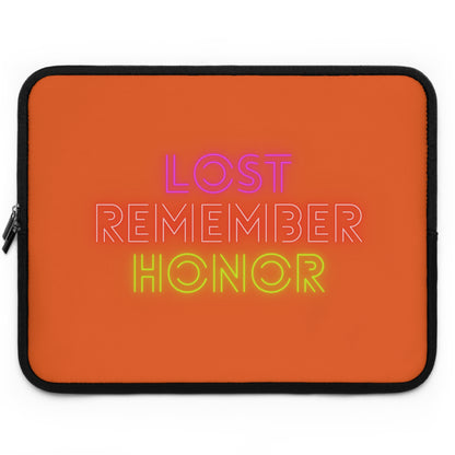 Laptop Sleeve: Lost Remember Honor Orange