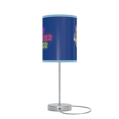 Lamp on a Stand, US|CA plug: Wolves Dark Blue
