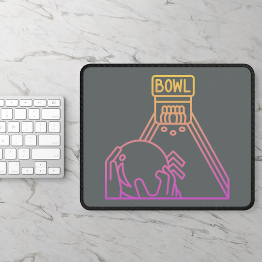 Gaming Mouse Pad: Bowling Dark Grey