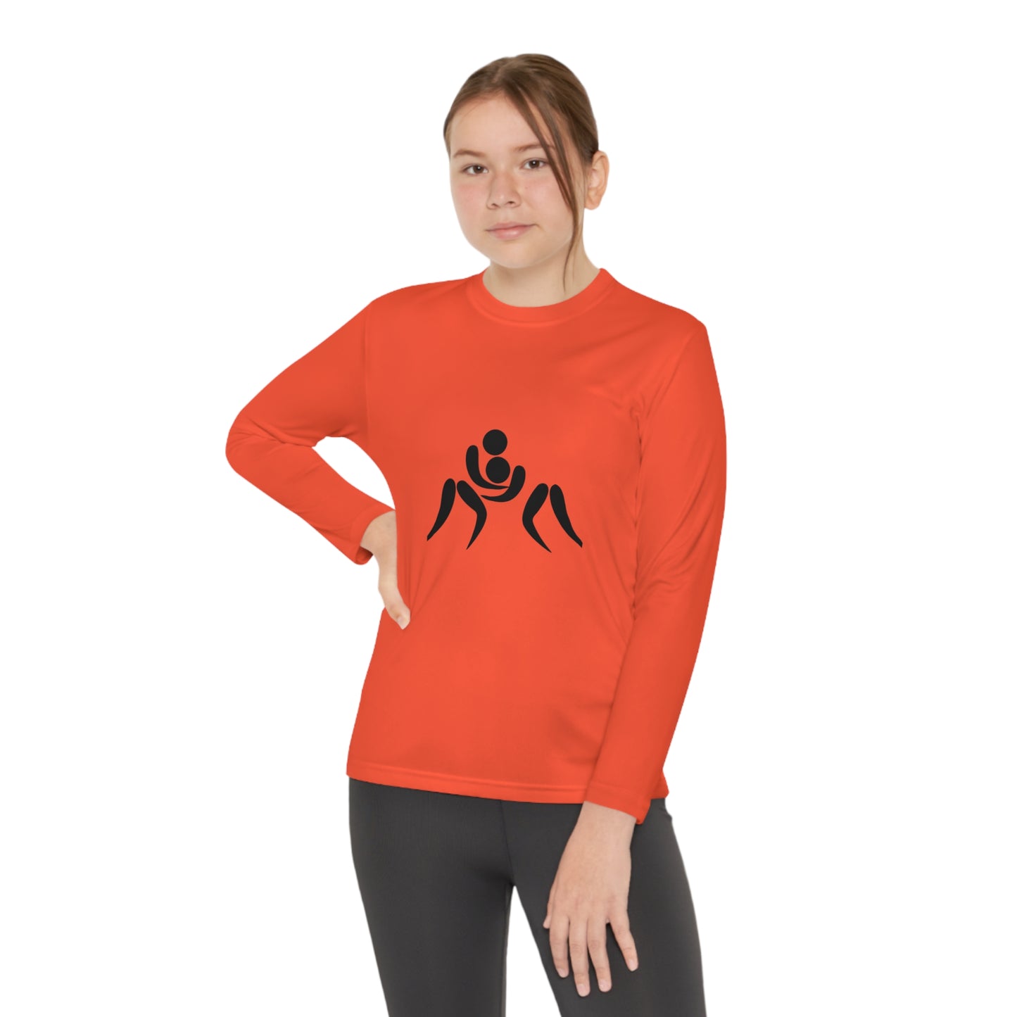 Youth Long Sleeve Competitor Tee: Wrestling 