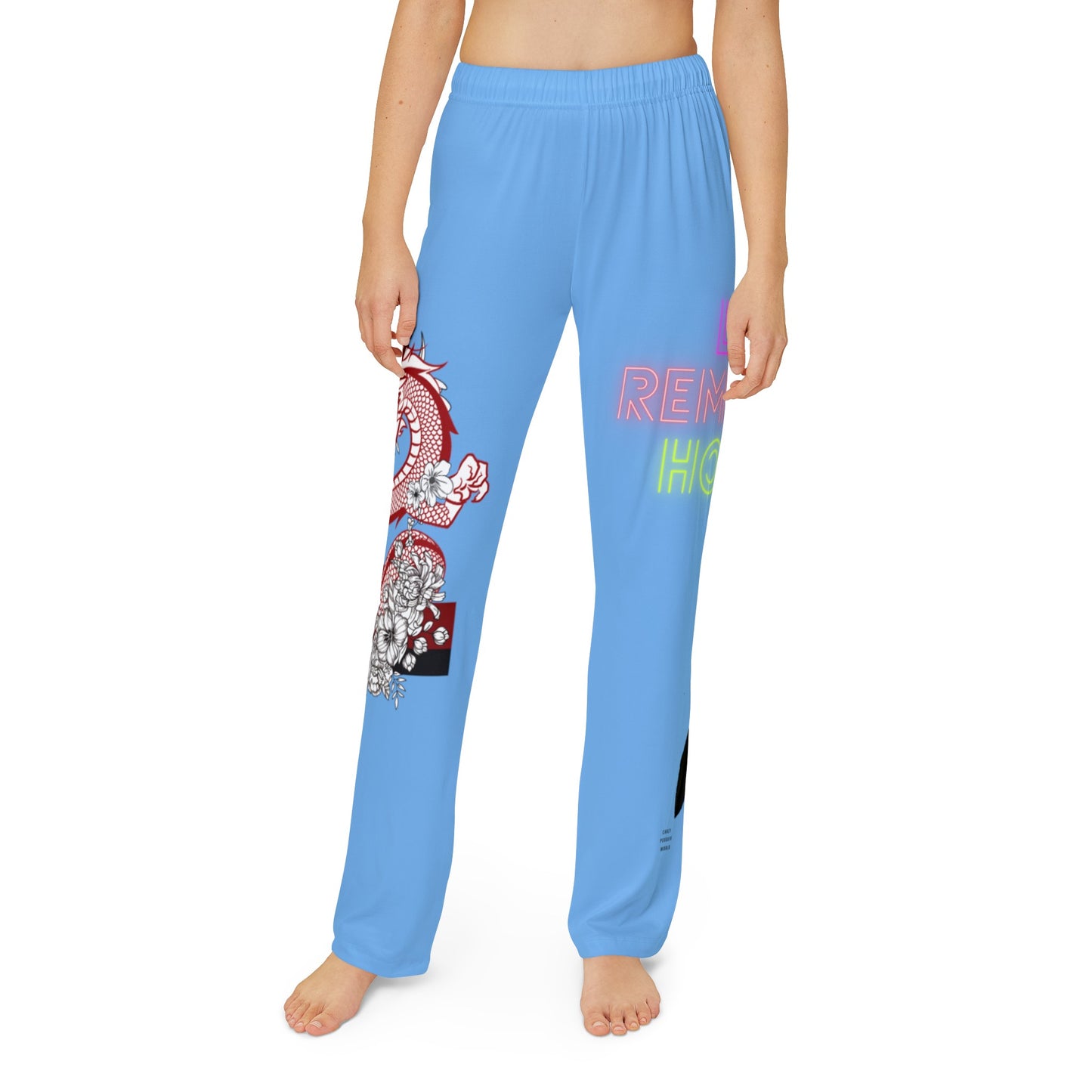 Kids Pajama Pants: Dragons Lite Blue