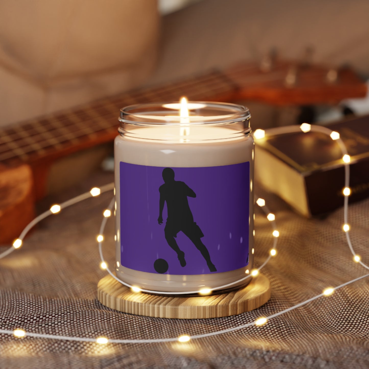 Scented Soy Candle, 9oz: Soccer Purple