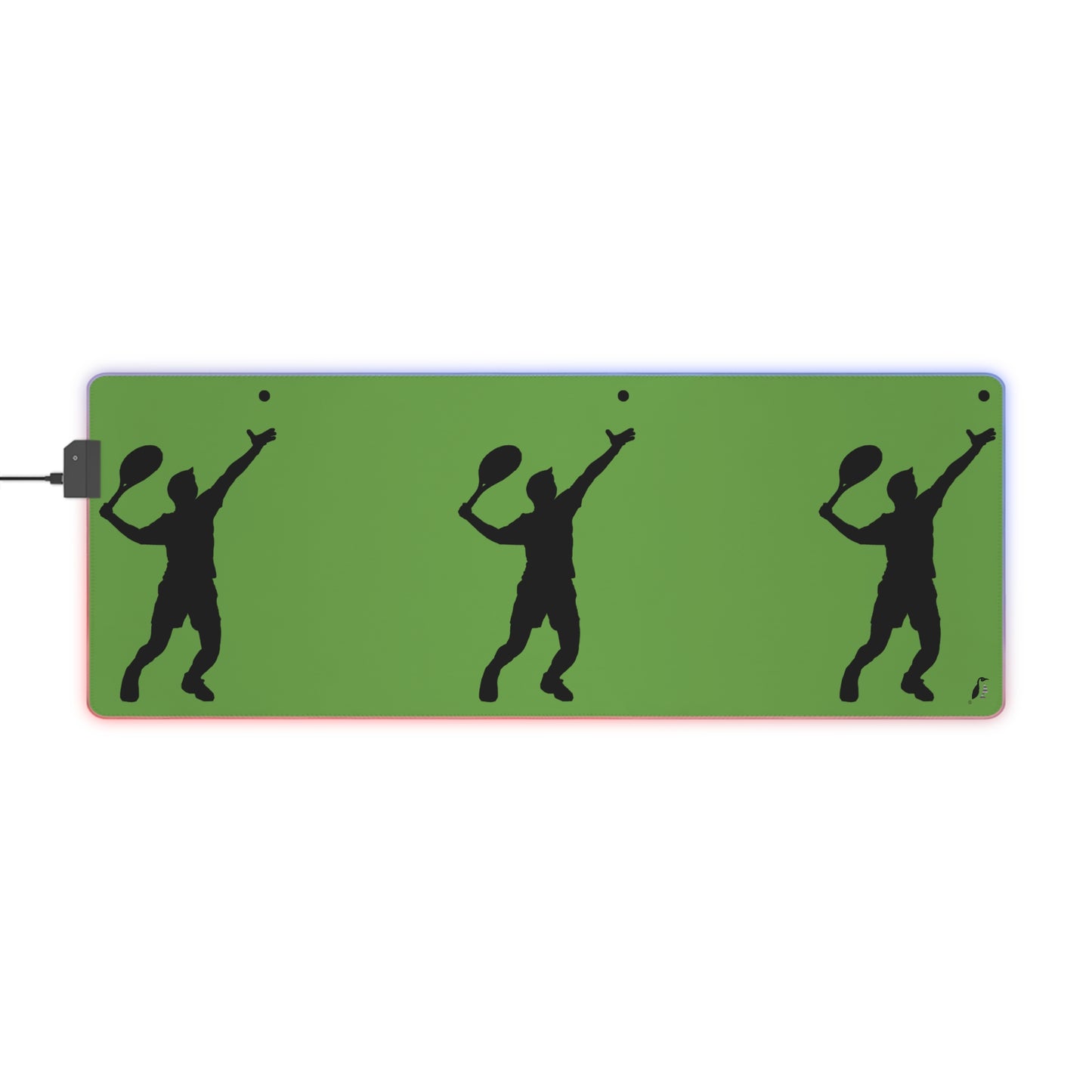 LED Gaming Mouse Pad: Tennis Green