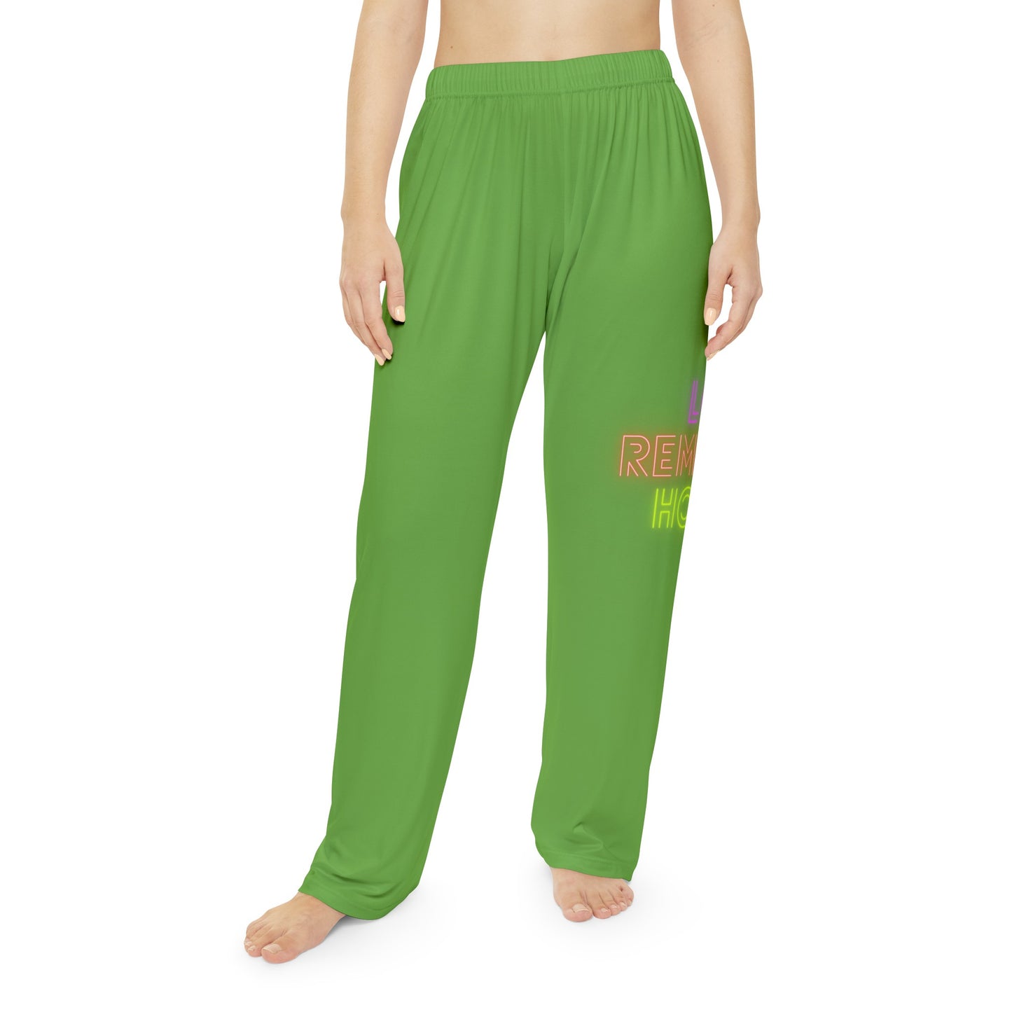 Women's Pajama Pants: Lost Remember Honor Green