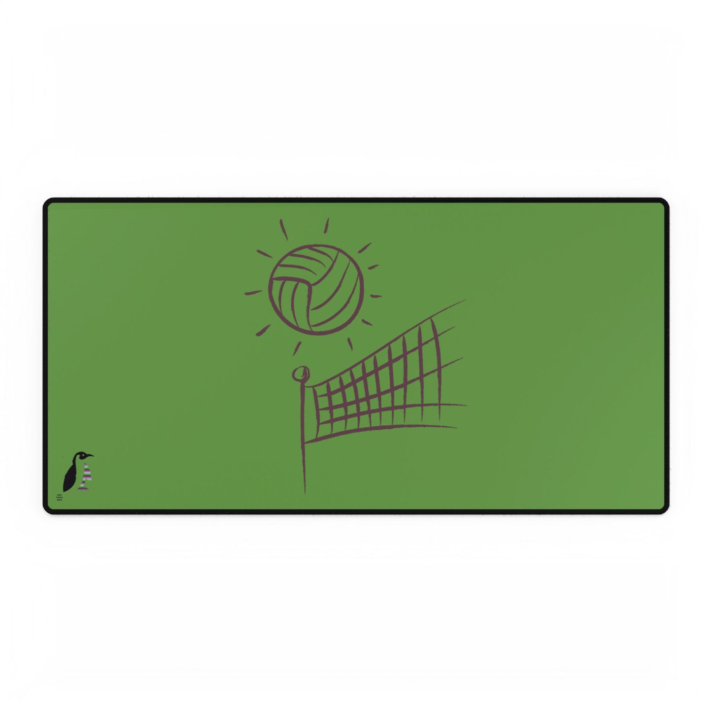 Desk Mats: Volleyball Green