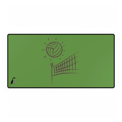 Desk Mats: Volleyball Green