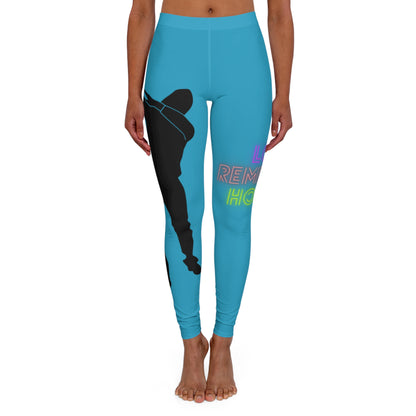 Women's Spandex Leggings: Dance Turquoise