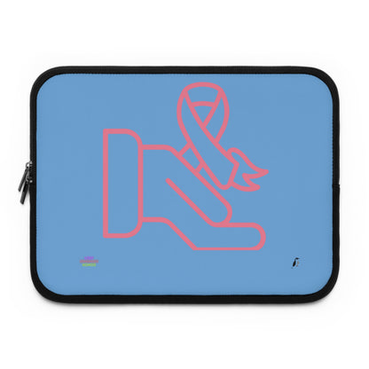 Laptop Sleeve: Fight Cancer Lite Blue