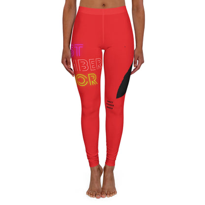 Women's Spandex Leggings: Lost Remember Honor Red