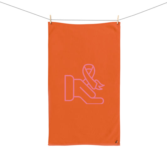 Hand Towel: Fight Cancer Orange