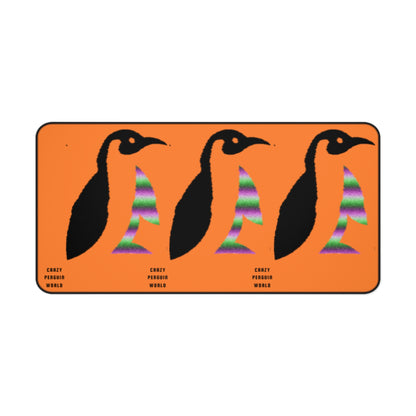 Desk Mat: Crazy Penguin World Logo Crusta