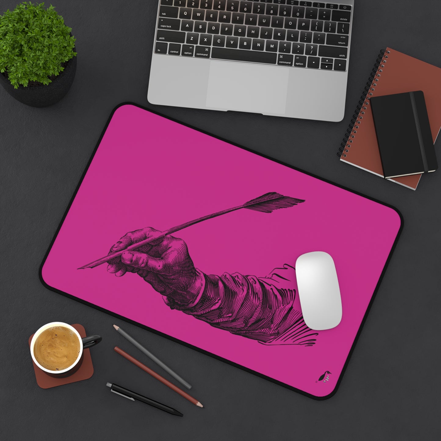 Desk Mat: Writing Pink