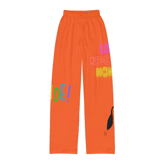 Kids Pajama Pants: LGBTQ Pride Orange