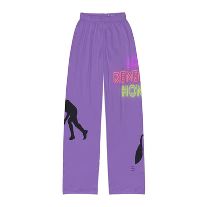 Kids Pajama Pants: Hockey Lite Purple