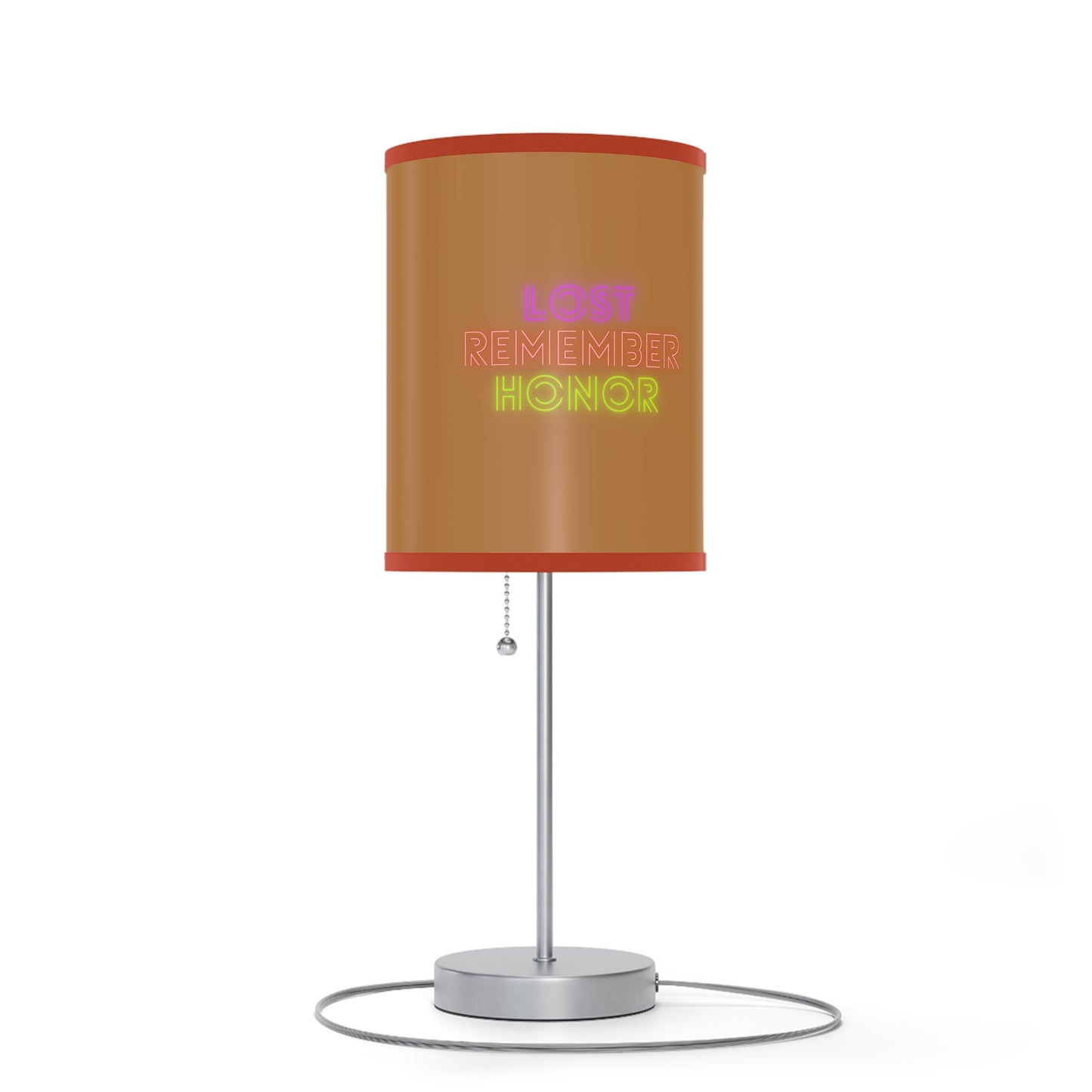 Lamp on a Stand, US|CA plug: Fight Cancer Lite Brown 