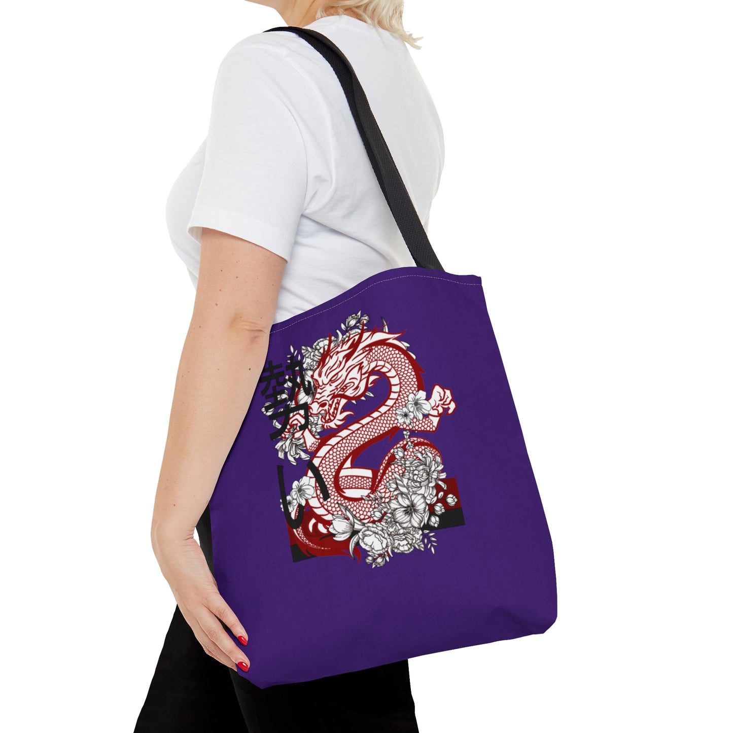 Tote Bag: Dragons Purple