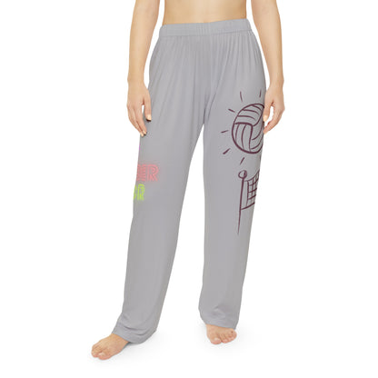 Pambabaeng Pajama Pants: Volleyball Lite Gray 