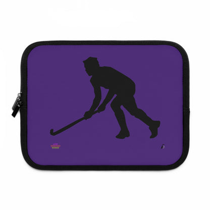 Laptop Sleeve: Hockey Purple