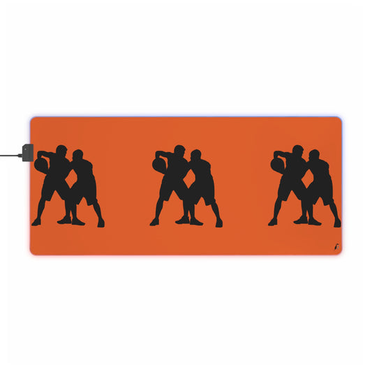 LED Gaming Mouse Pad: Basketball Orange