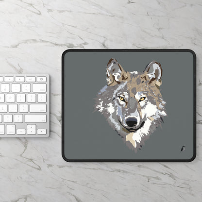 Gaming Mouse Pad: Wolves Dark Grey