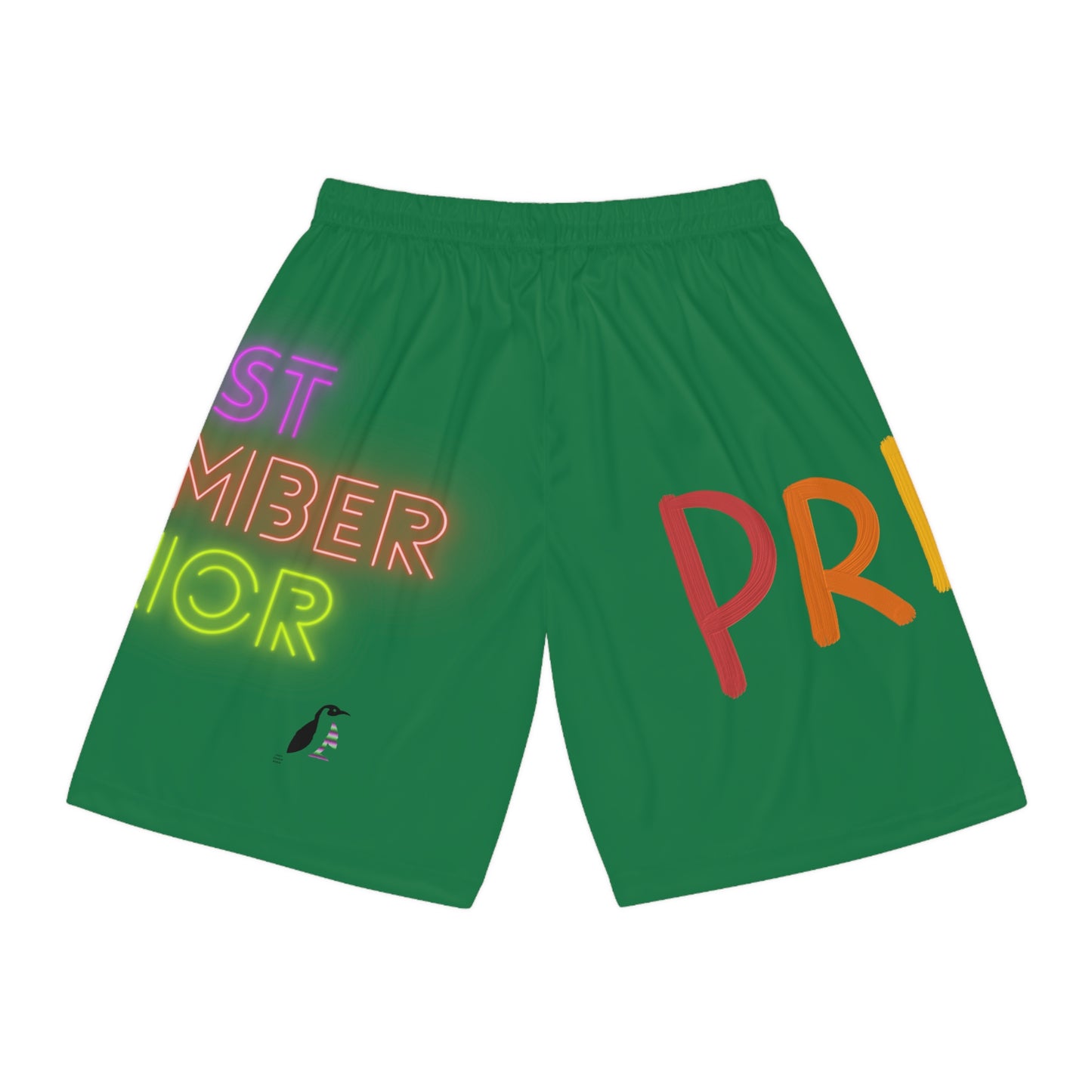 Basketball Shorts: LGBTQ Pride Dark Green