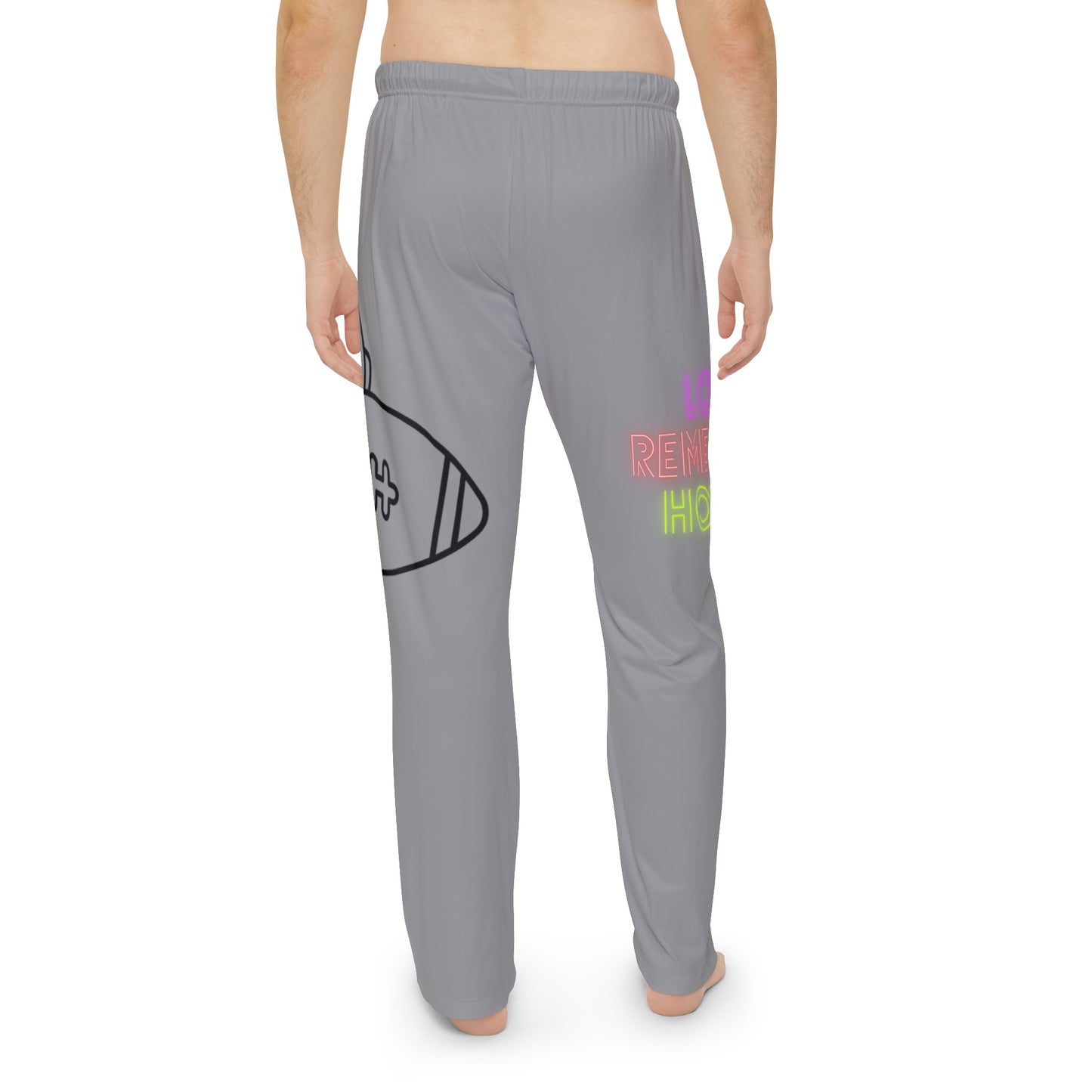 Men's Pajama Pants: Football Grey