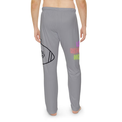 Men's Pajama Pants: Football Grey