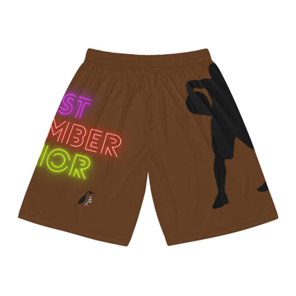 Basketball Shorts: Basketball Brown