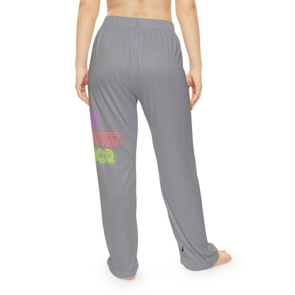 Women's Pajama Pants: Lost Remember Honor Grey