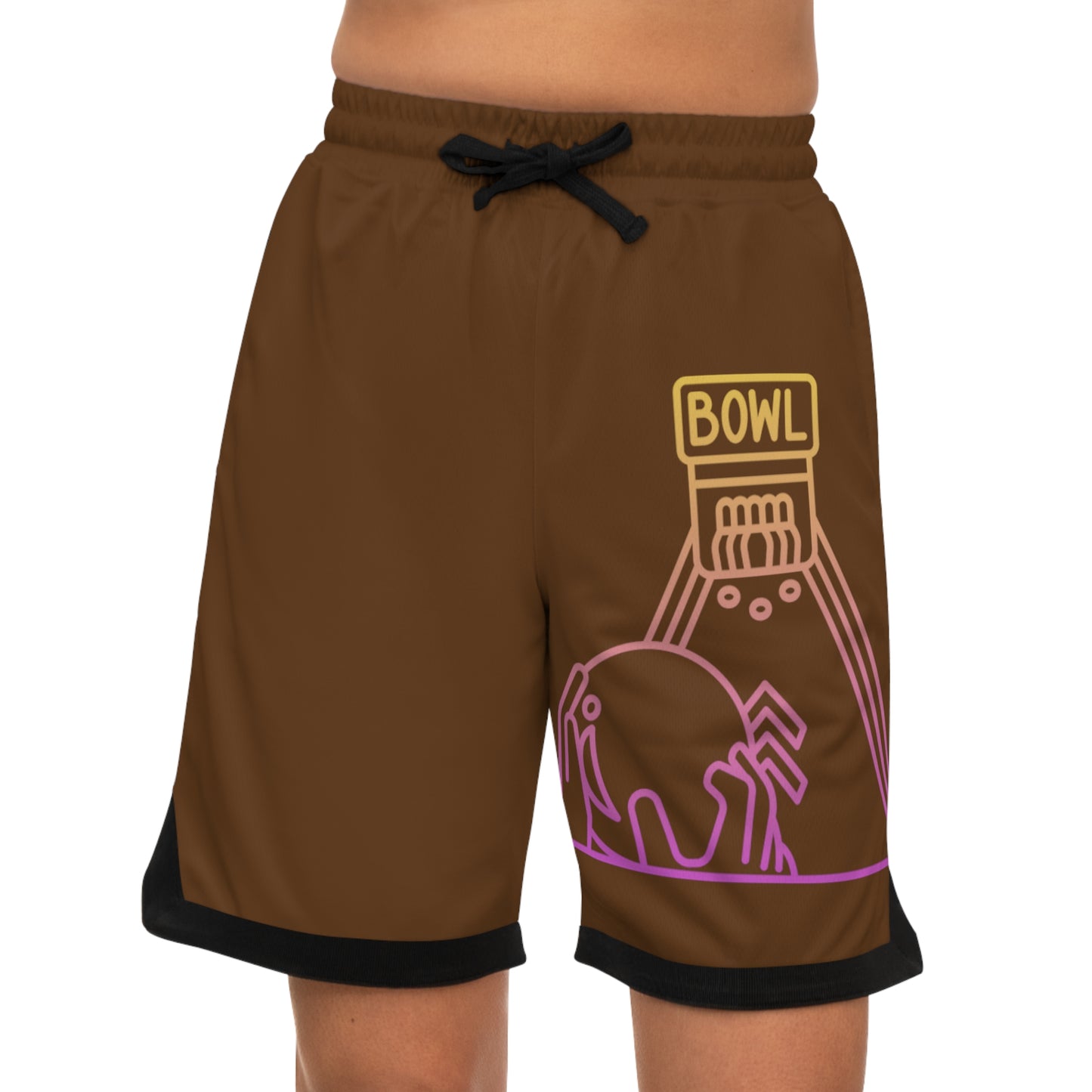 Basketball Rib Shorts: Bowling Brown