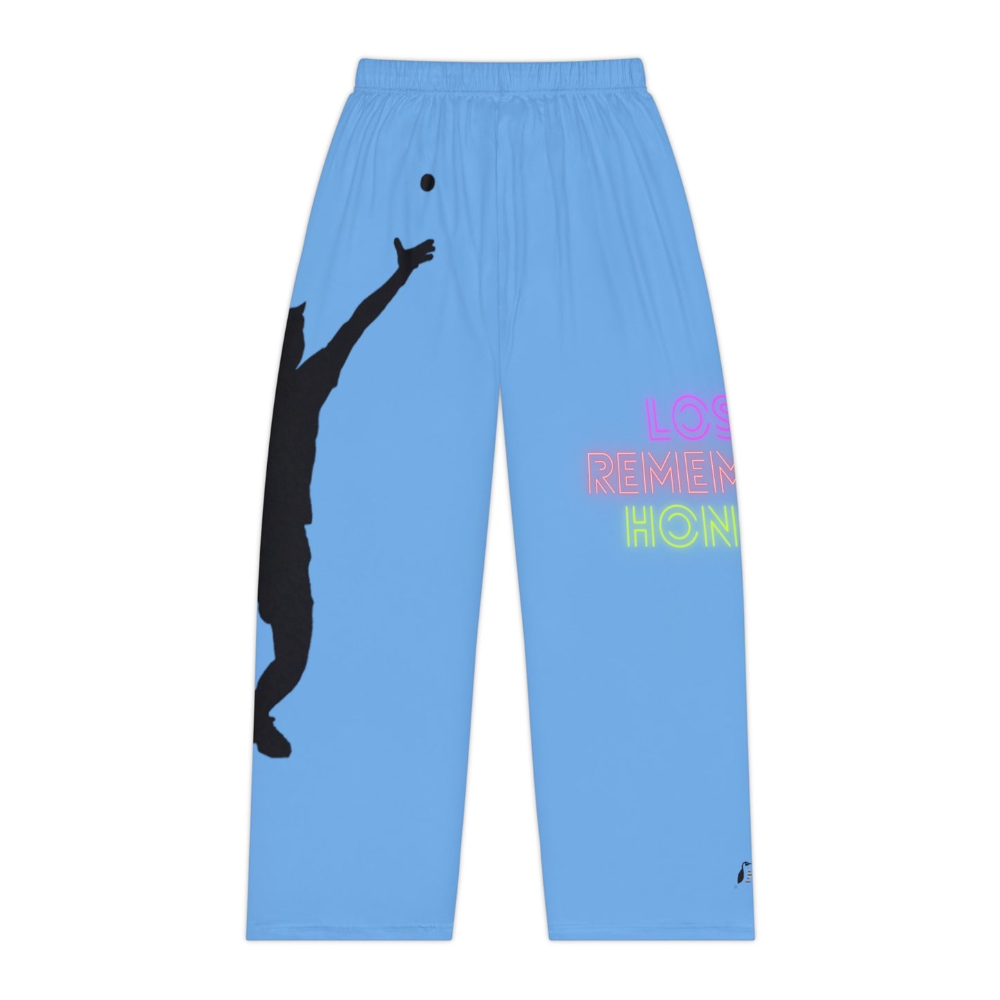 Pambabaeng Pajama Pants: Tennis Lite Blue 