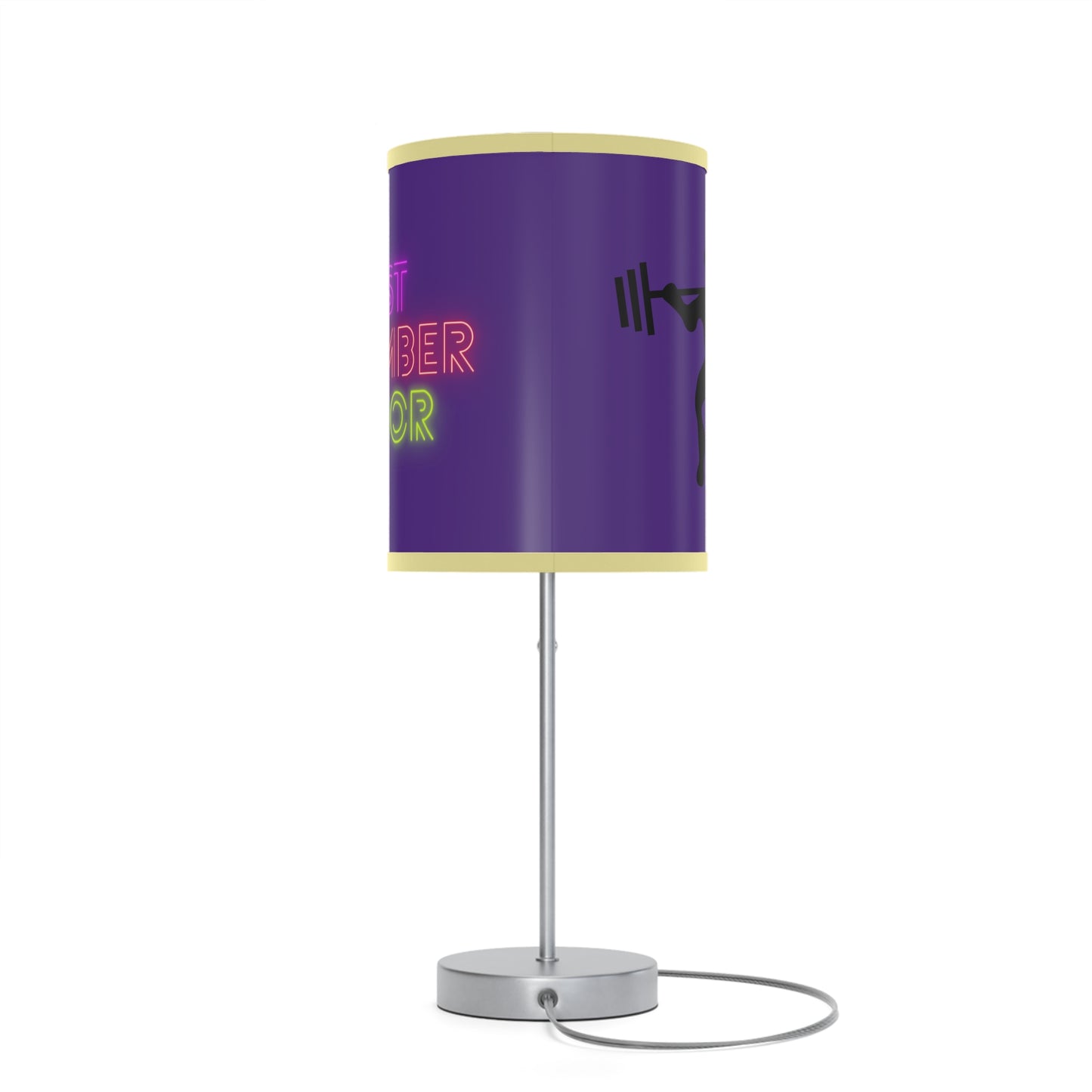 Lamp on a Stand, US|CA plug: Weightlifting Purple