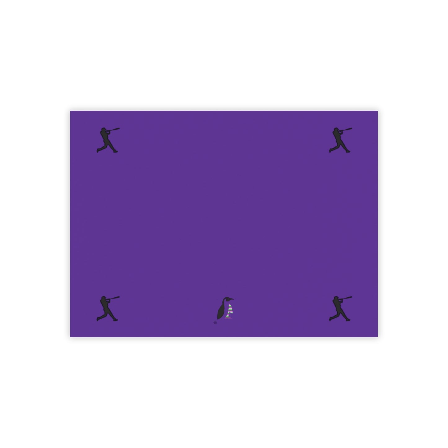 Post-it® Note Pads: Baseball Purple